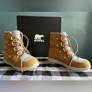 Sorel Explorer Joan Waterproof Boots - Camel Tan